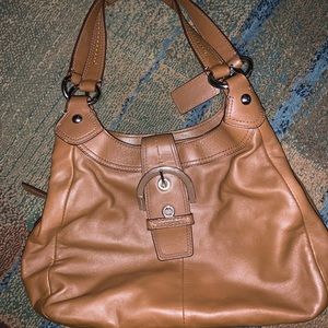 A beautiful soft leather vintage coach shoulder bag. Super soft leather